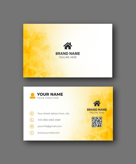 Modern and clean professional business card template