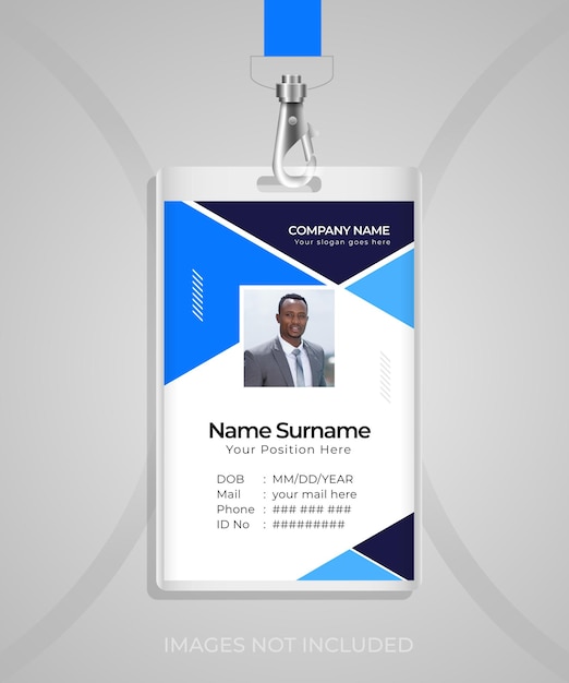 Modern and clean professional business id card template design