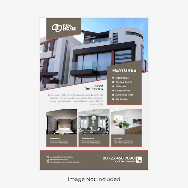 Modern Clean Real Estate Flyer Template