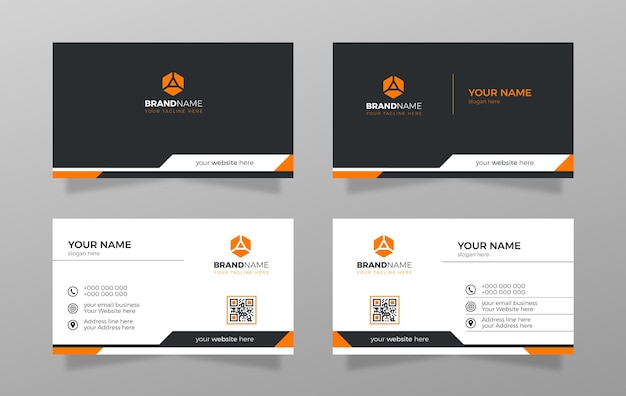 Modern Clean and Simple Business Card Design Template