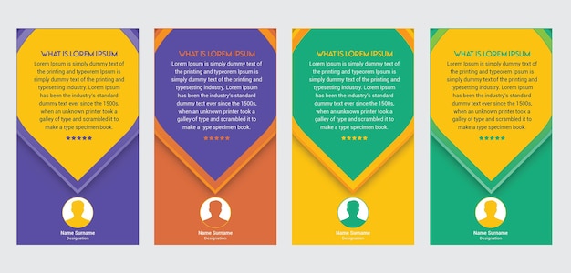 Modern Client Testimonials Callout.. Testimonials Colorful Background