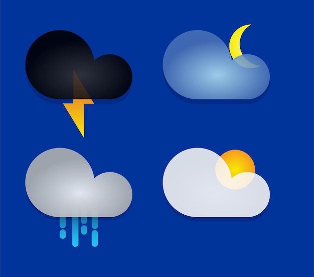 Modern cloud icon vector