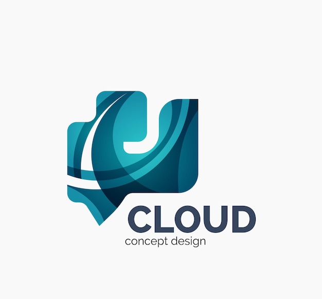 Modern cloud logo