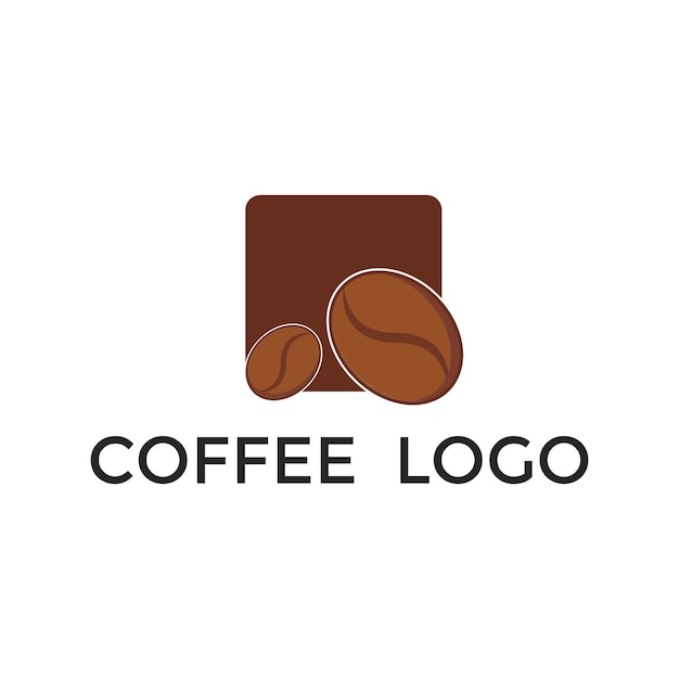 Modern coffee logo design template