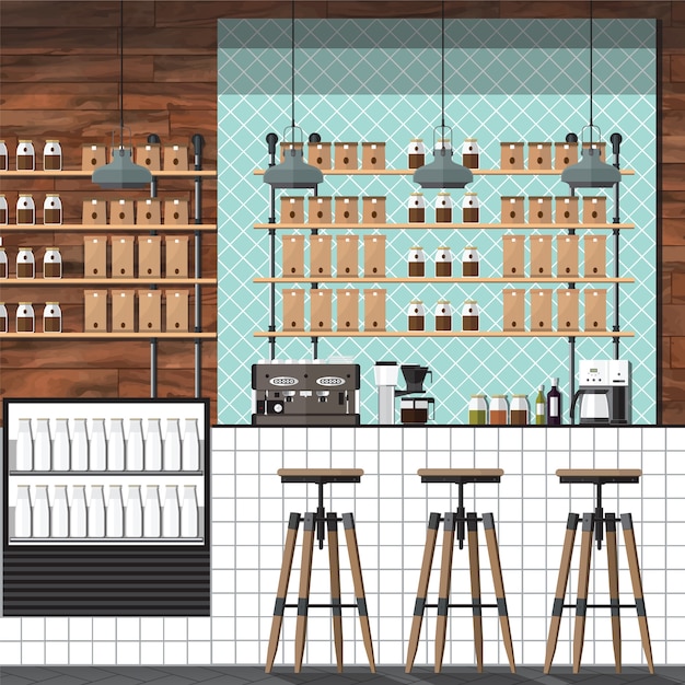 Modern coffee shop