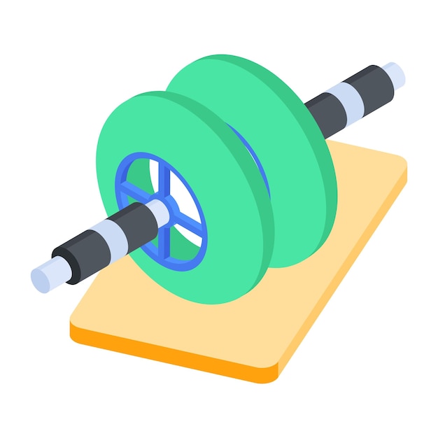 Modern Collection of Workout Isometric Icons