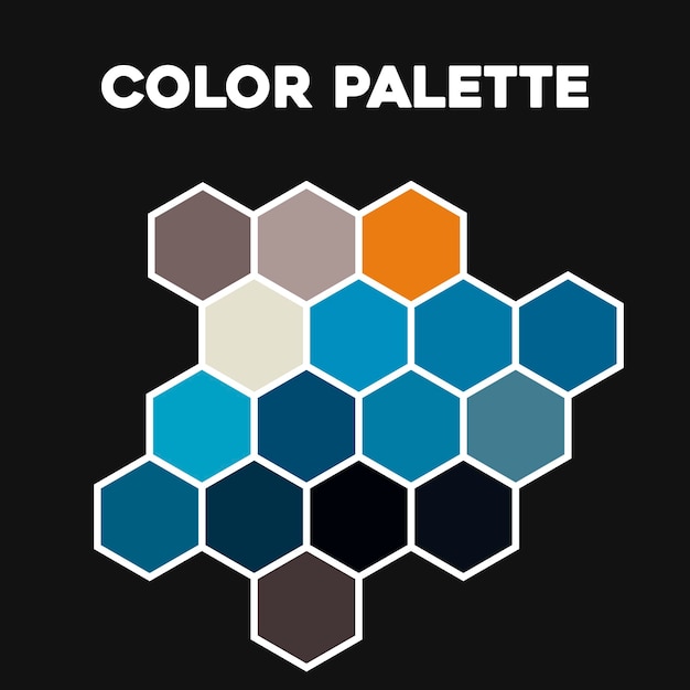 Modern color palette. The colors of the season. Vector