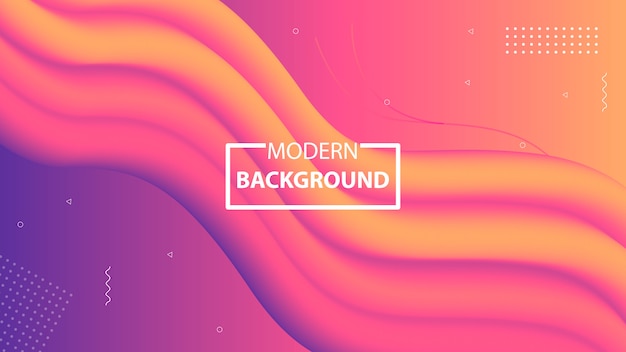 Modern Colorful Abstract background with fluid shapes