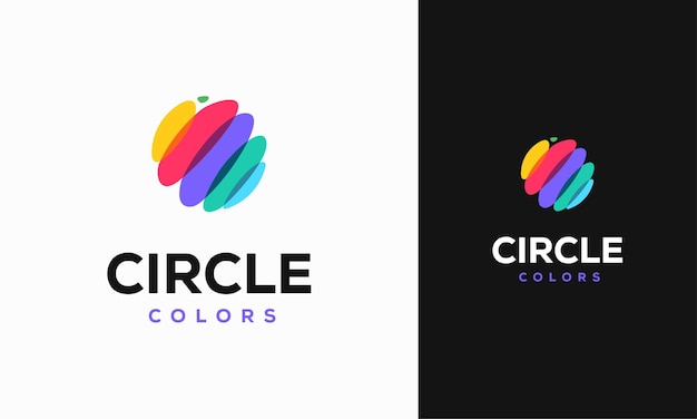 Modern Colorful Circle Logo template designs vector illustration Colorful Globe Ball Logo