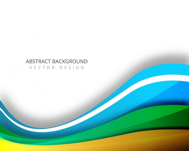 Modern colorful elegant wave background