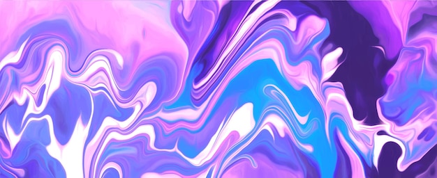 Modern colorful flow poster Wave liquid shape in purple color background