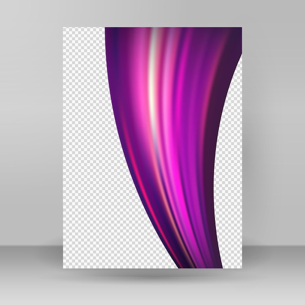 Modern colorful flow poster Wavy liquid shape in rainbow color reflecting the background of the flare Artistic design for your design project