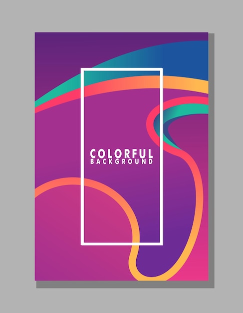 modern colorful fluid abstract background with gradient