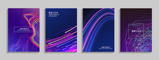 Modern colorful geometric abstract background Fluid shapes composition for banner poster book