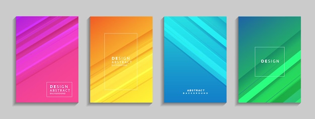 Modern colorful geometric abstract background Fluid shapes composition for banner poster book