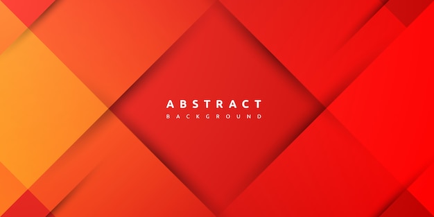 Modern colorful geometric red background