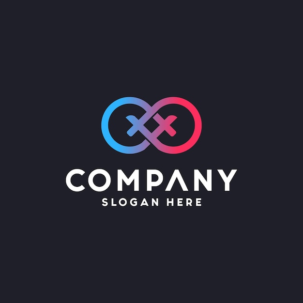 Modern colorful infinity logo designs vector infinity symbol icon template