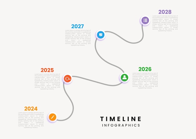 Vector modern colorful infographic steps