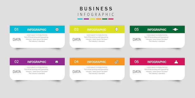 Modern colorful infographic