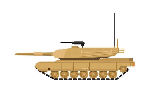 Modern combat tank isolated icon