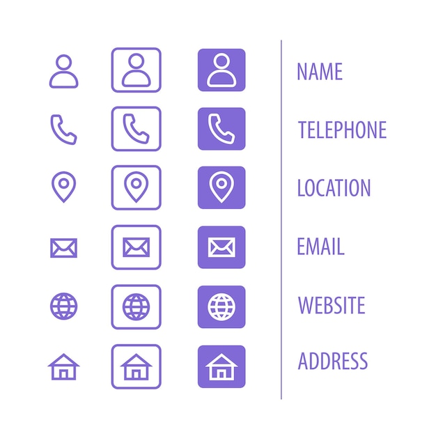 Modern communication and information icon pack 5 for business cards banners flyers brochures