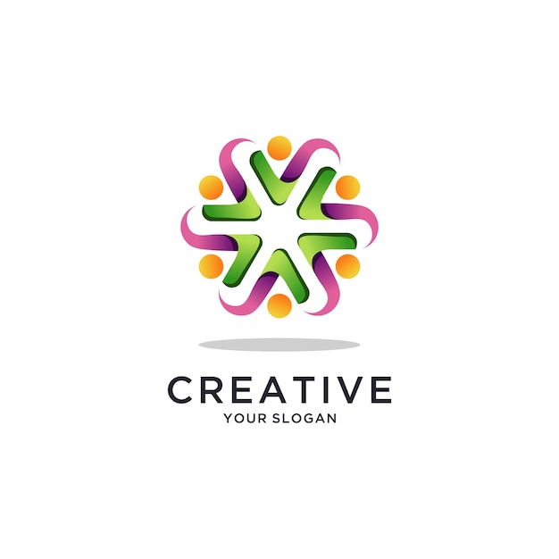 Modern community logo design