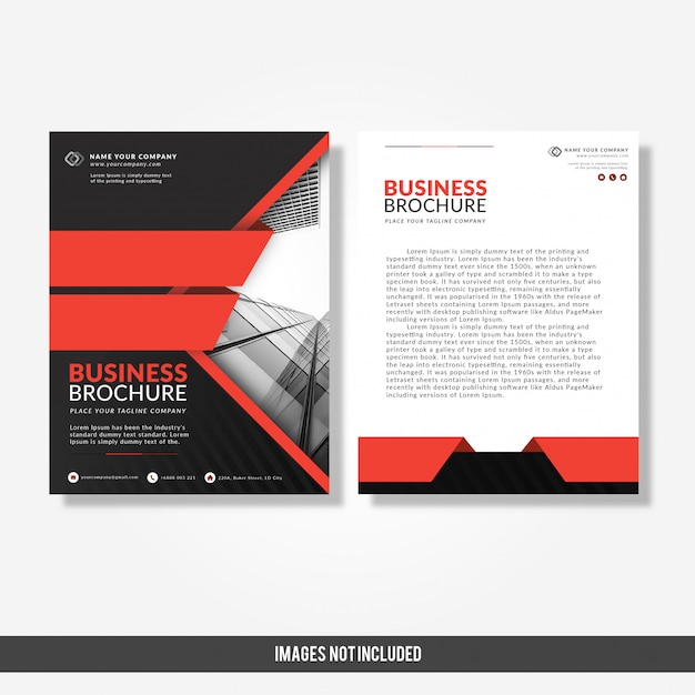 Modern company brochure template