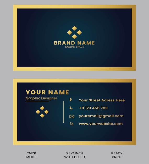 Modern company business card design