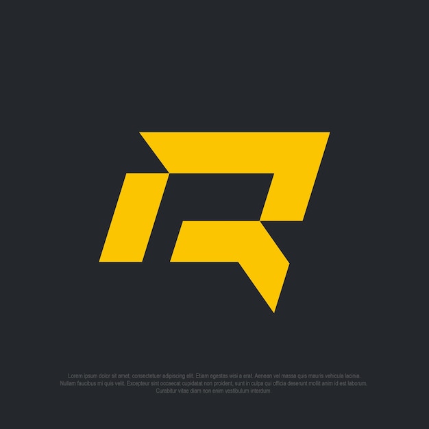 Modern company logo R