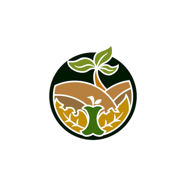 Modern compost logo illustration design for your business