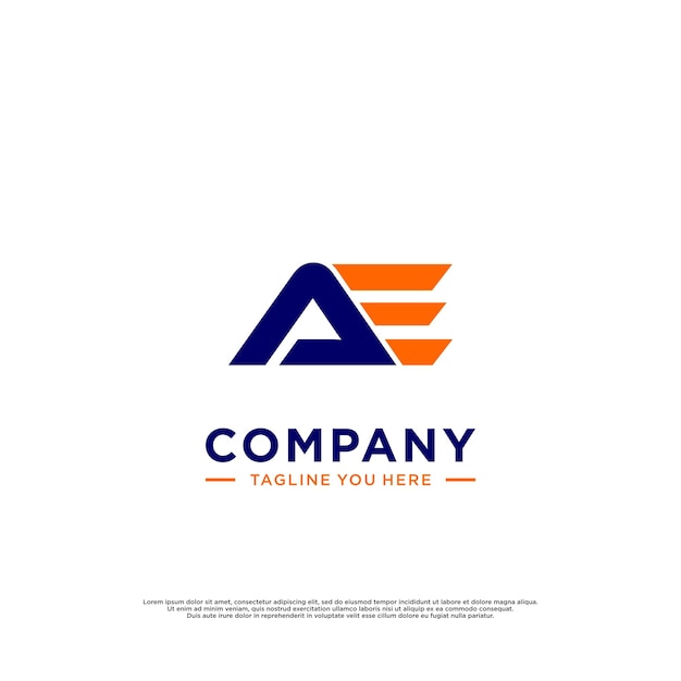 modern concept logo ideas AE