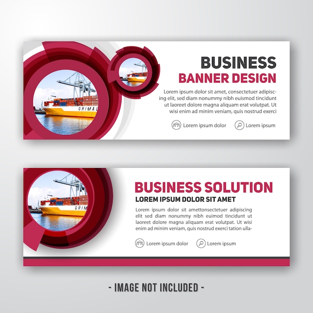 Modern corporate banner background design 