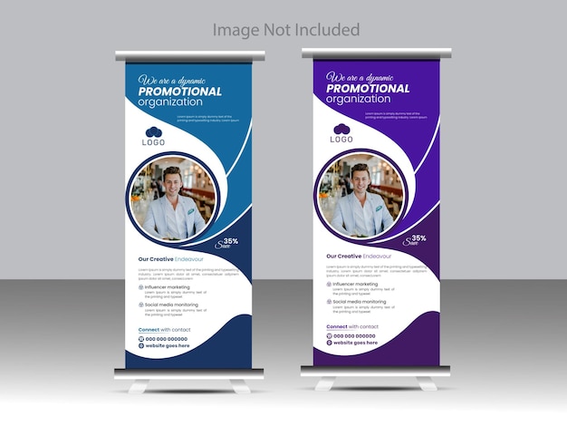 Modern Corporate Business Advertising Roll Up Banner Design