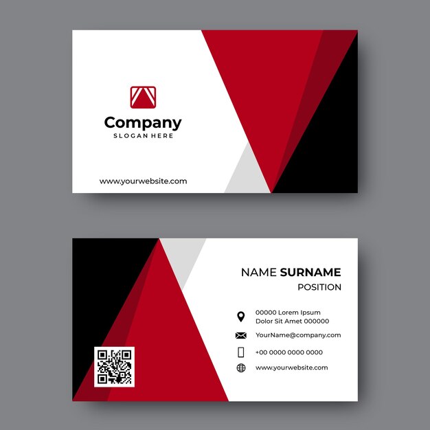 Modern corporate business card design