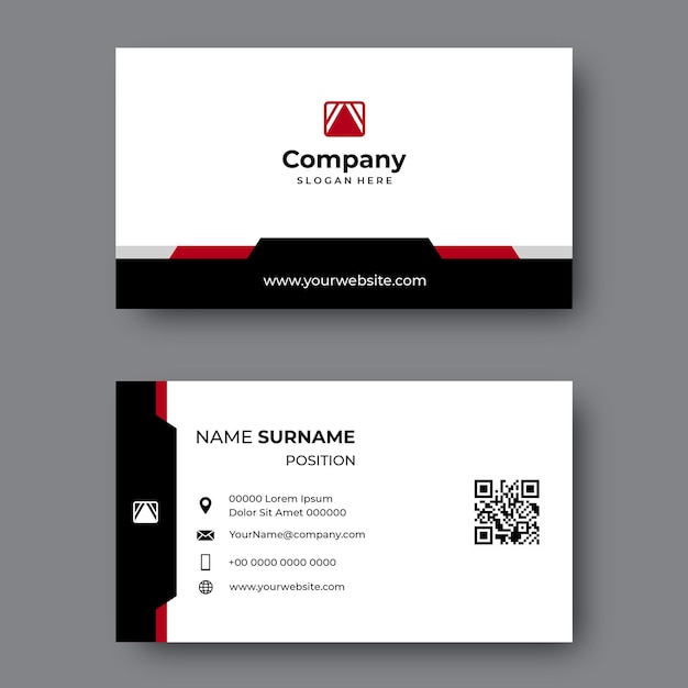 Modern corporate business card design