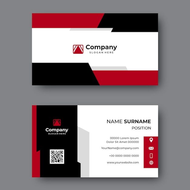 Modern corporate business card design