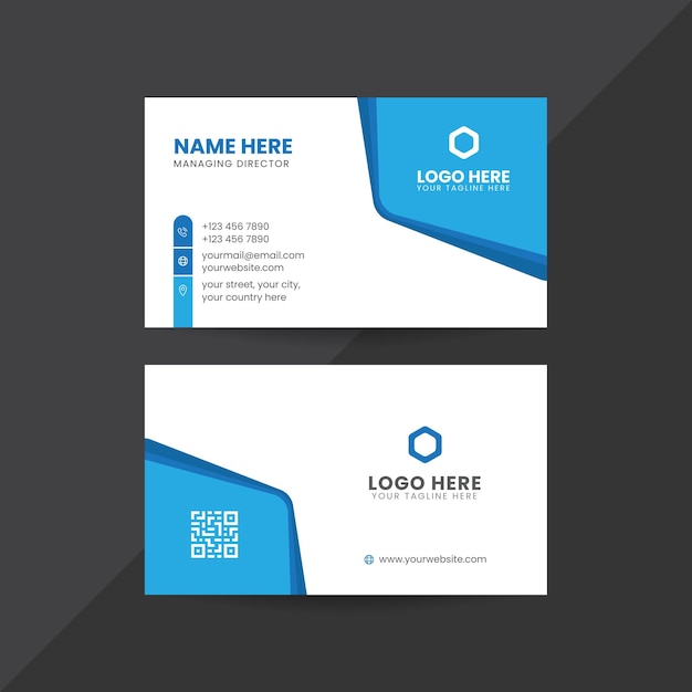 Modern Corporate Business Card or Visiting Card