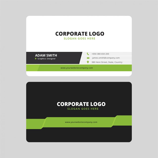 modern corporate business card