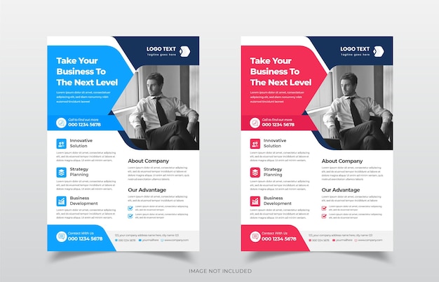 Modern Corporate Business Company Flyer Template Design