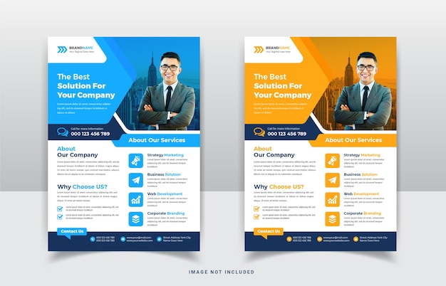 Modern Corporate Business Company Flyer Template