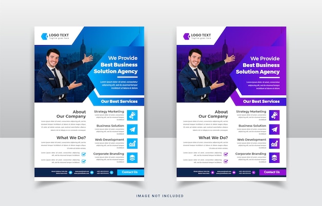 Modern Corporate Business Company Flyer Template