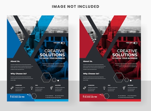 Modern Corporate business flyer template design