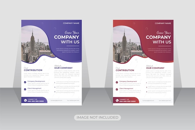 Modern corporate business flyer template