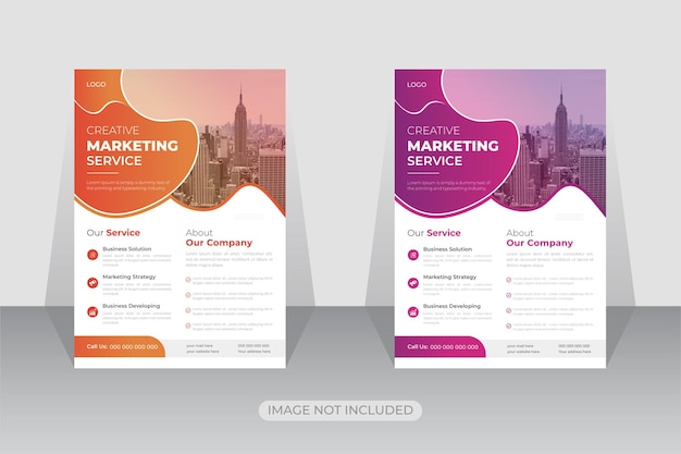 Modern corporate business flyer template