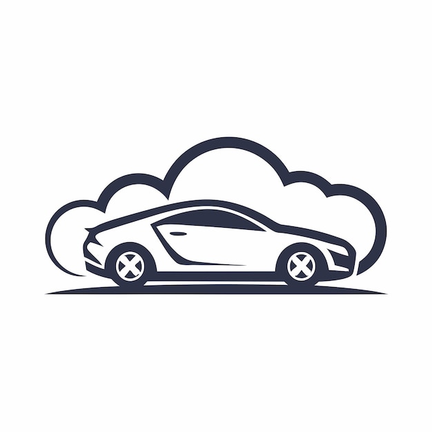 Vector modern corporate car logo