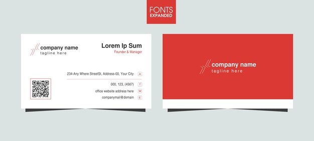 Vector modern corporate company business card template layout design