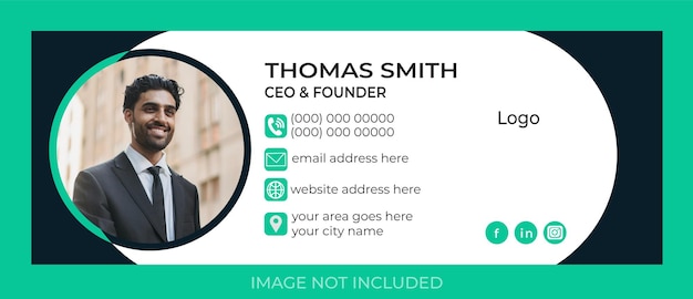 Modern corporate email signature design