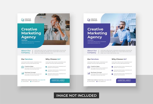 Modern corporate flyer template