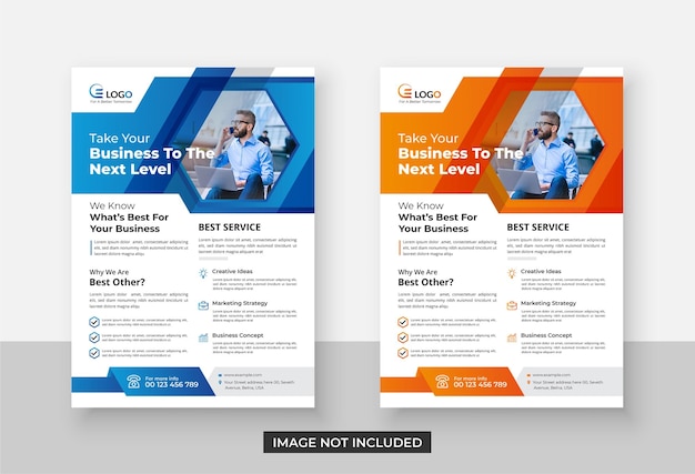 Modern corporate flyer template