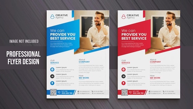 Modern corporate flyer template